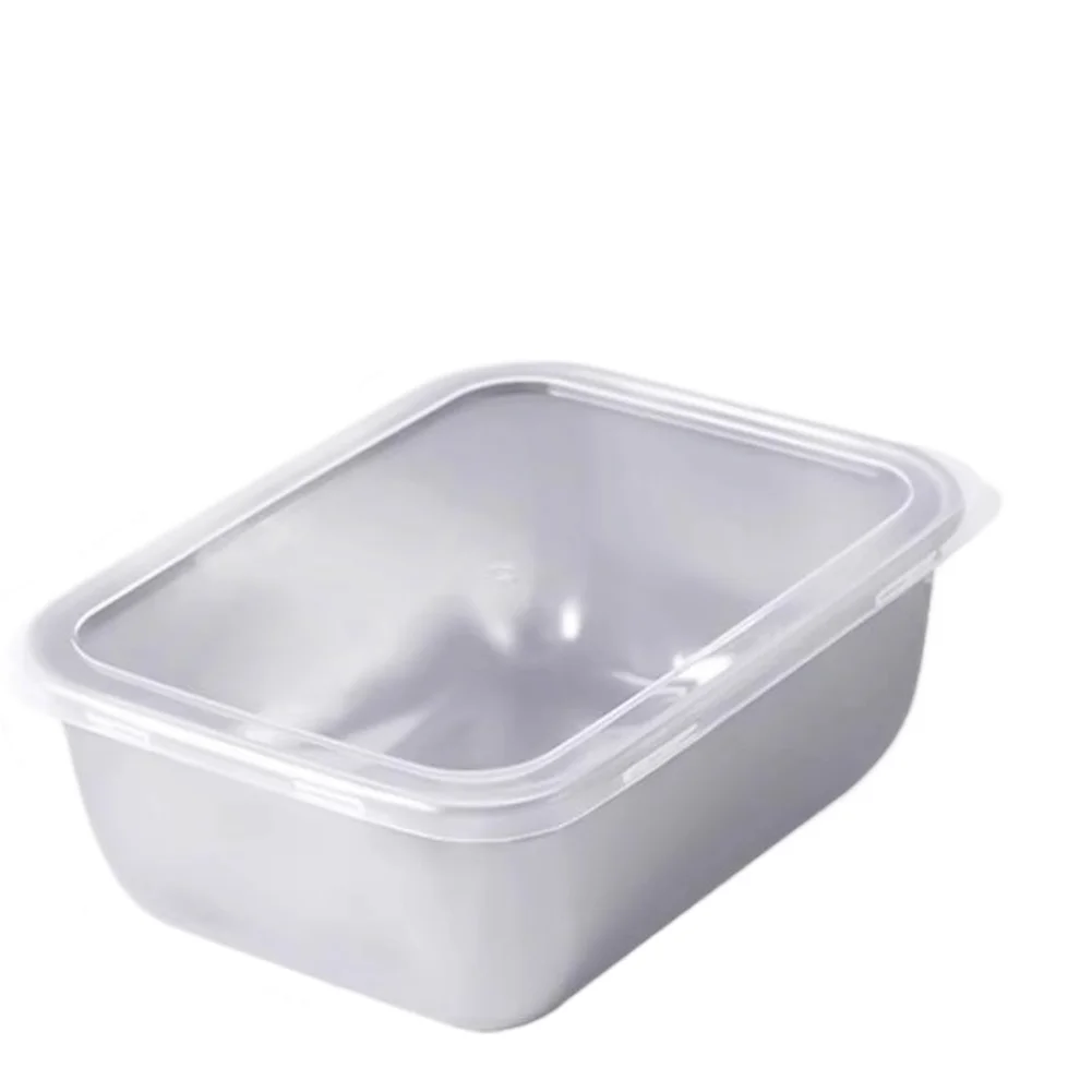 

Контейнер для хранения продуктов питания из нержавеющей стали, состоящий из 2 упаковок, герметичный ланч-бокс для кухни и организованной приготовления еды