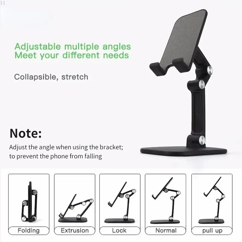 Desktop Phone Holder Can Be Freely Raised And Lowered, Adjustable In Height, Foldable, Portable Tablet For Live Streaming