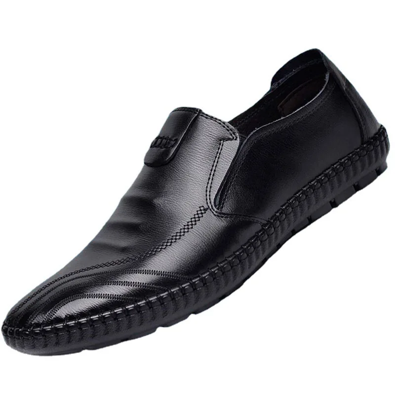 Fashion Men's Leather Shoes Leisure Slip-On Driving Size 39-44
