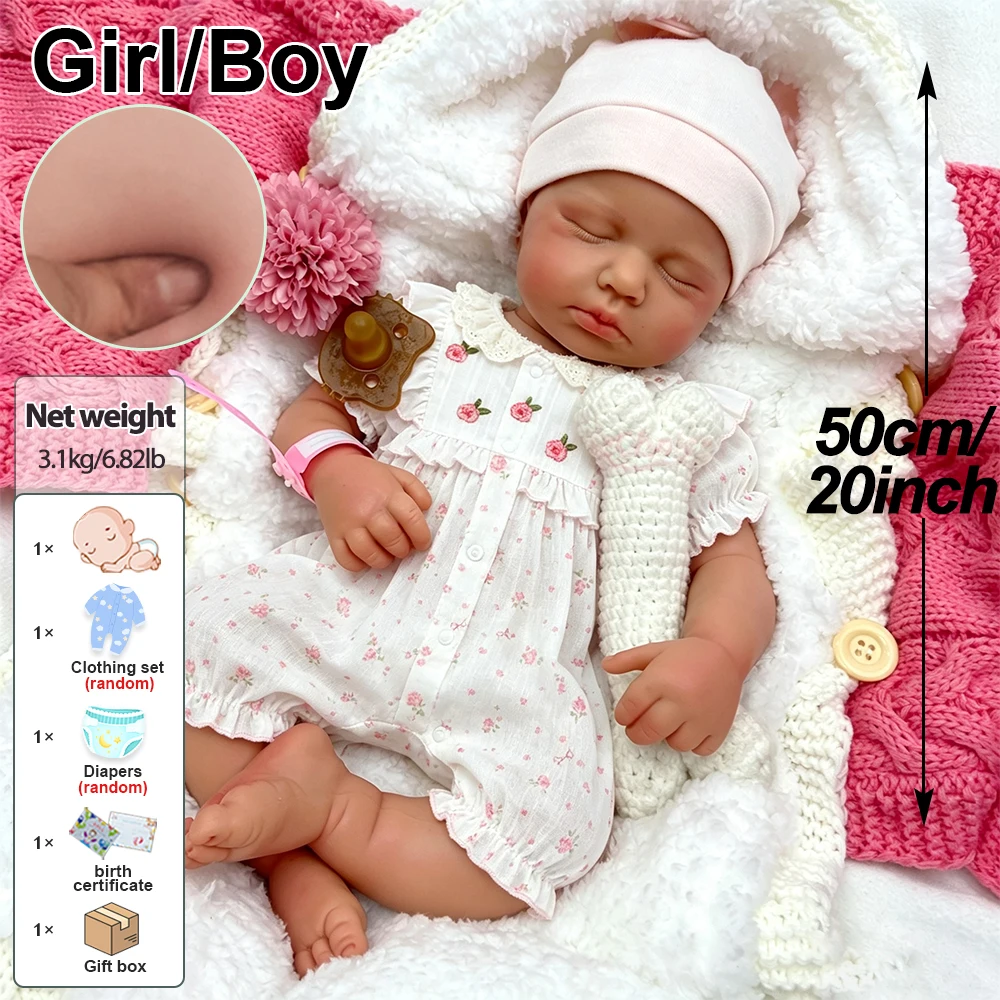 50cm Visible Veins Loulou Silicone Reborn Doll Fine Realistic Details Soft Full Body Calming Doll for Dementia Care and Memory Support view 5