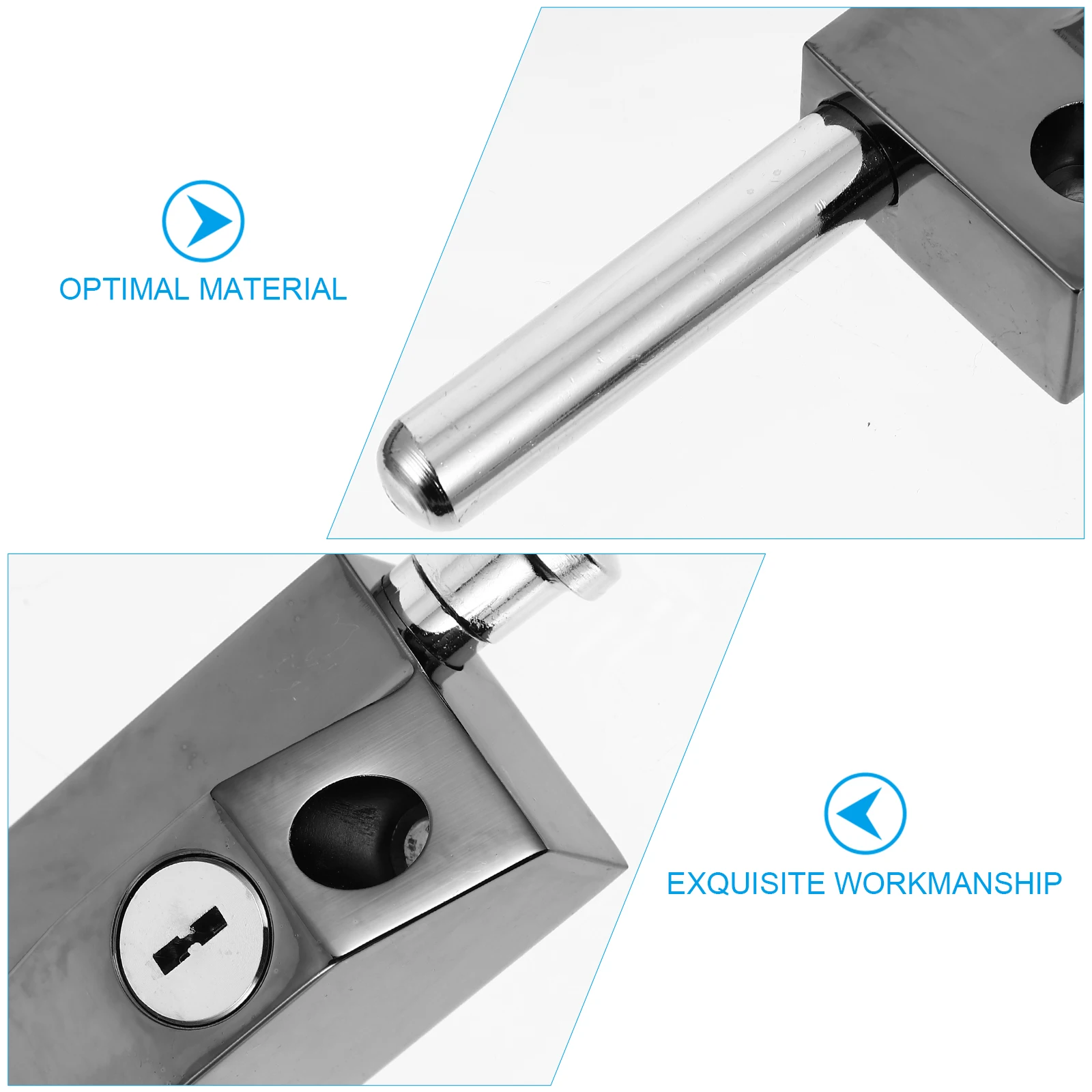 

Sturdy Floor Latch Durable Spring Loaded Bolt Corrosion Resistant Wood Door for Sliding Doors Hardware Bolt Lock Spring Latch