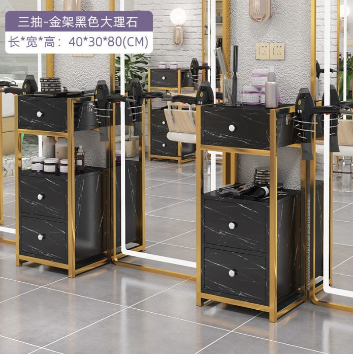 

New Barbershop Cabinet Hair Salon Special Tool Car Hair Shop Shelf Tool Desk Hair Cart Small Cabinet