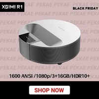 Fengmi R1 Full HD 1600 ANSI Lumens Laser Projector Ultra Short Throw Throw 3+16G MEMC HDR10 1080P WIFI Home Theater TV Projector