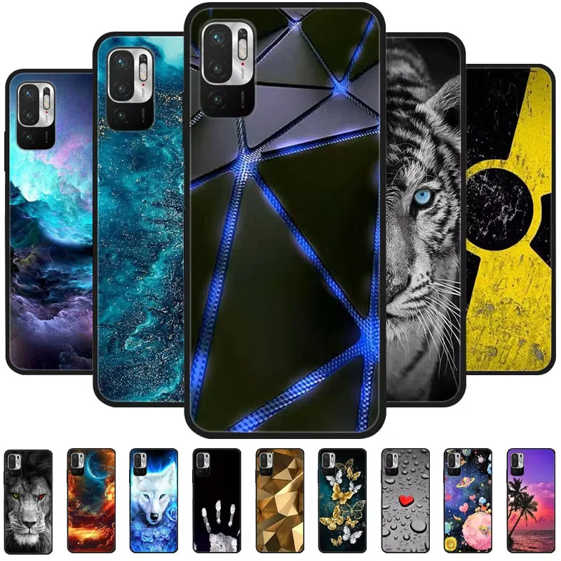 حافظة لهاتف Redmi Note 10 JE / Note10 5G مصنوعة من السيليكون الناعم من مادة البولي يوريثان الحراري لهاتف Xiaomi Redmi Note 10 حافظة واقية من قطون Funda #1