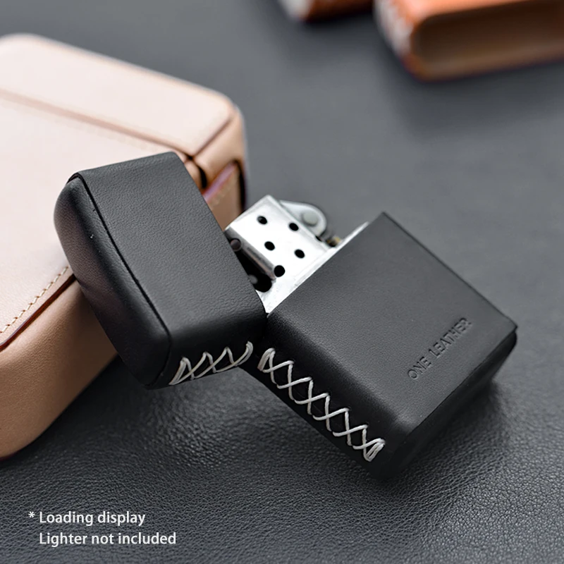 one leather ZIPPO lighter holster handcrafted from cow leather