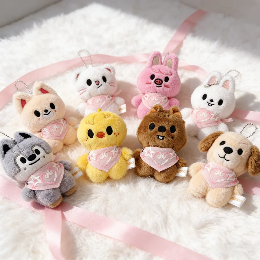 

SKZ Seoul FM Week's Same-style SKZOO 10cm Drool Cloth Plush Keychain, Featuring Fang Can and Li Longfu Small Dolls