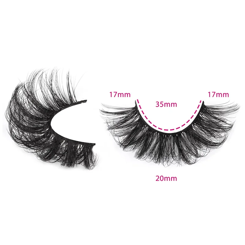 5 Pairs Russian Strip Lashes Fluffy Faux Mink Lashes 3D False Eyelashes Russian Volume Eyelashes Fake Eyelashes