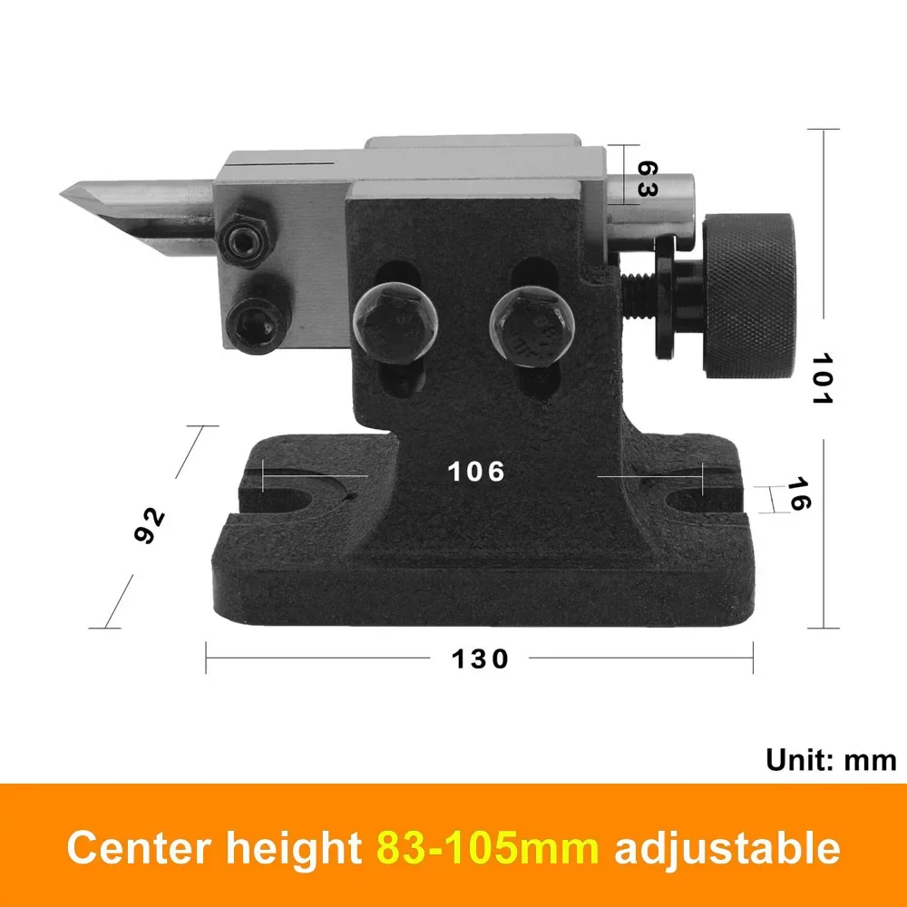 Tornio CNC contropunta BS piastra di indicizzazione piastra di indicizzazione centrale regolabile in altezza 4th Axis per Router di fresatura di metalli in legno