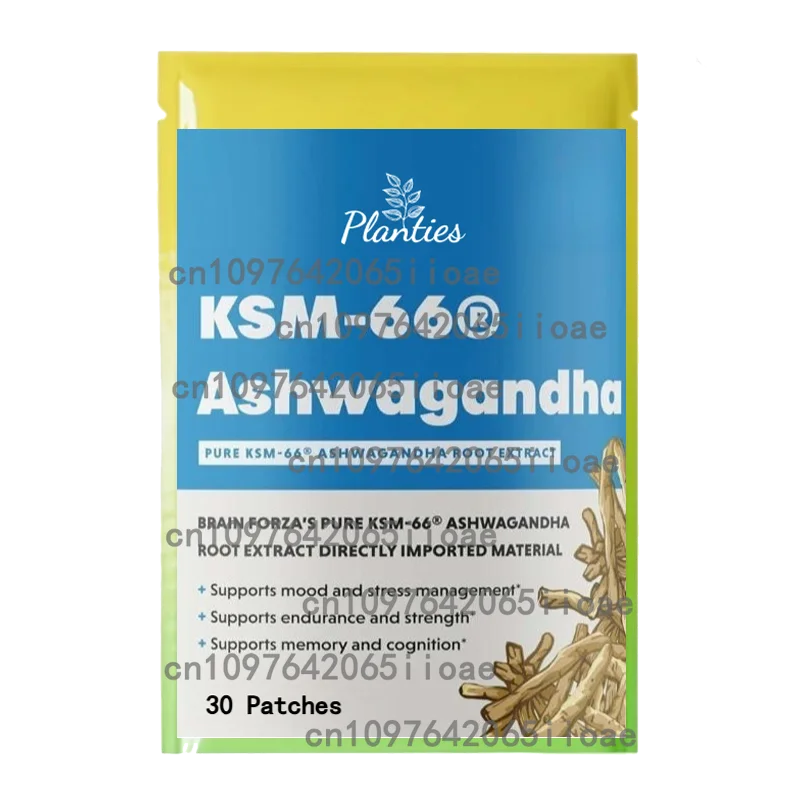 

30 Patches Ashwagandha Transdermal Patches Natural Energy, Strength Stress & Mood Support