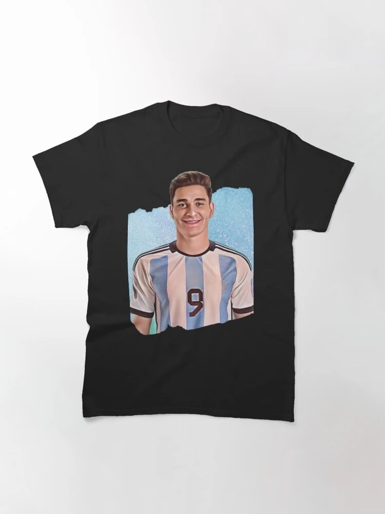 Inspired By Julian Alvarez Classic Cotton T Shirt Men Women Argentina National Team Fan Casual Graphic Tee
