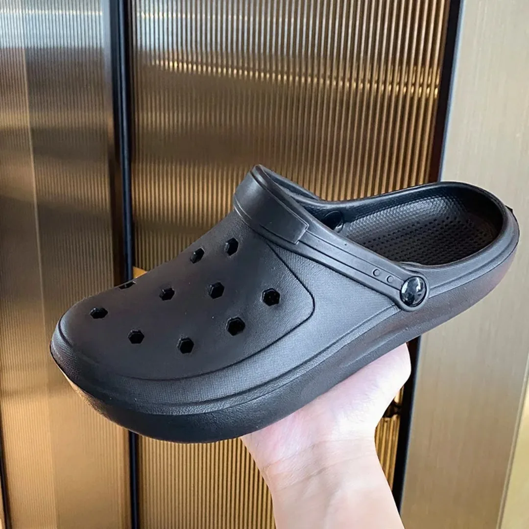 2023 sommer Frauen Hausschuhe Klassische Weibliche Clogs Pflege Sandalen Nicht-Slip Hause Rutschen Weiche EVA Garten Schuhe Strand Rutschen