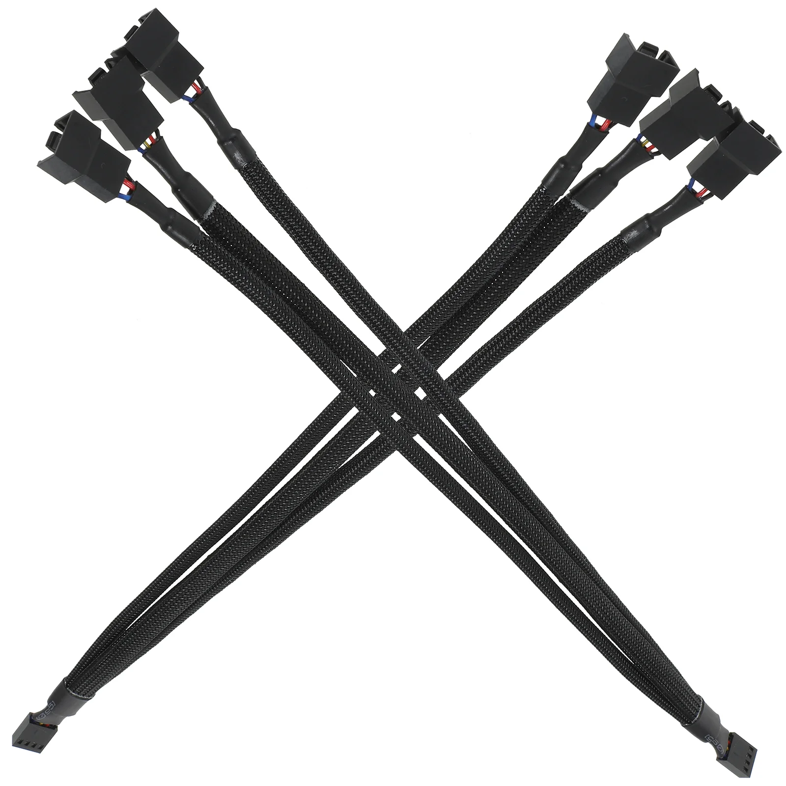 

Power Supply Adapter Cable 1 to 3 Convertor Computer Fan Pvc Practical Supplies