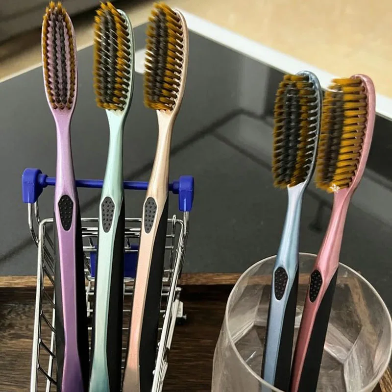 Spazzolino da denti a testa enorme setole PBT spazzolino da denti per adulti spazzolino da denti manuale per sbiancamento a testa lunga grande