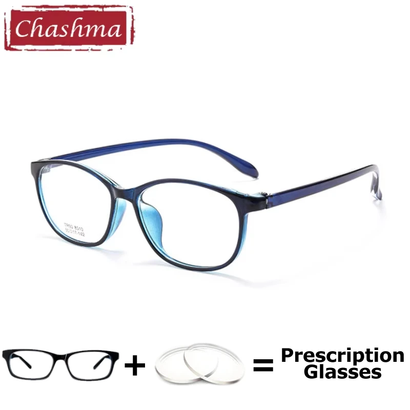Chashma Prescription Glasses Student Eyeglasses Frames Myopia Women Fashion Simple Design for Anti Blue Protection Eyewear Lens