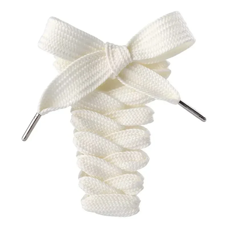 Lacci per scarpe da ginnastica casual classiche Stringhe piatte elastiche per scarpe da corsa Lunghezza 130 cm Testa in PVC resistente per uomo donna