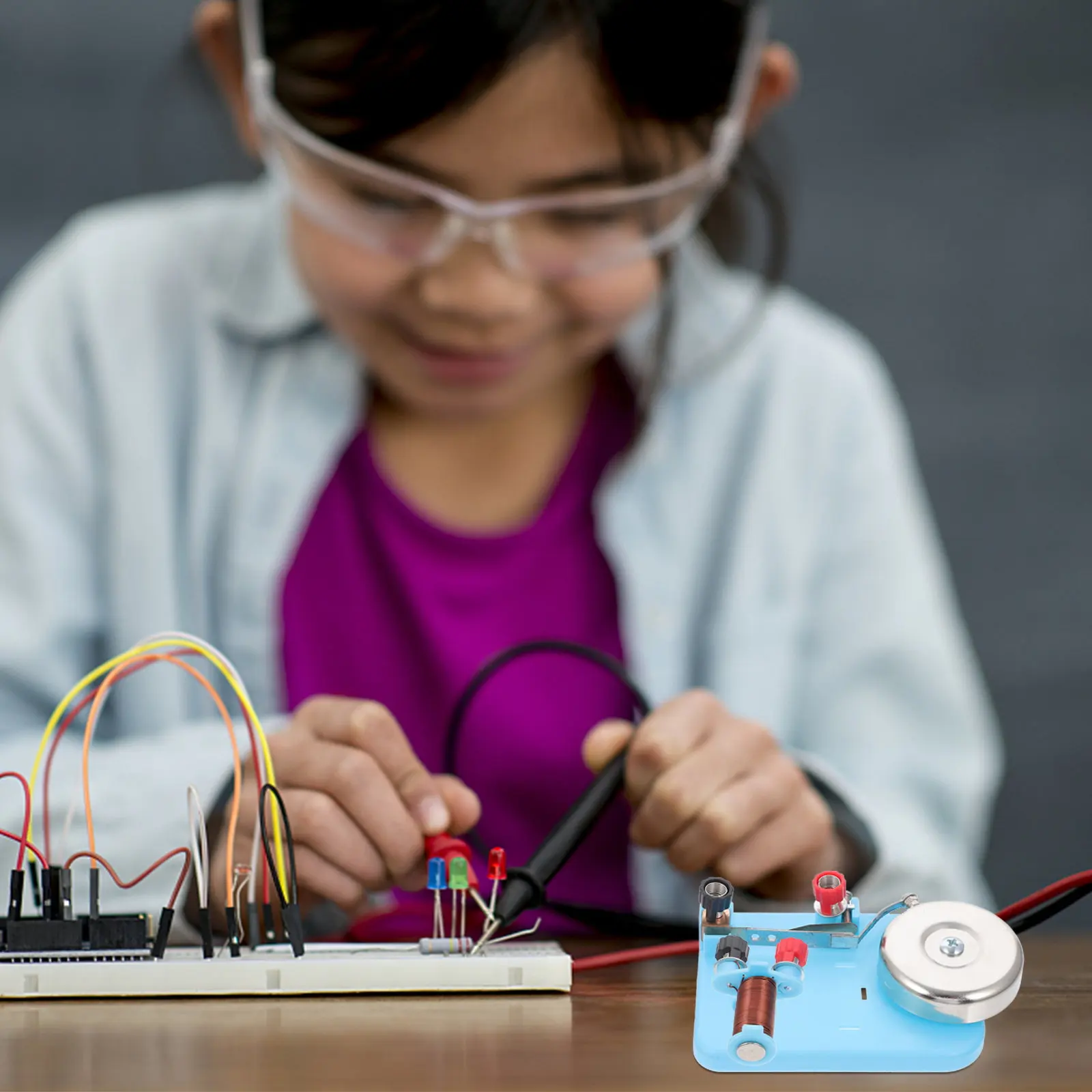 

2Pcs Physics Electromagnet Teaching Instrument Experiment Electric Bell Electrical Laboratory Equipment School Science Learning