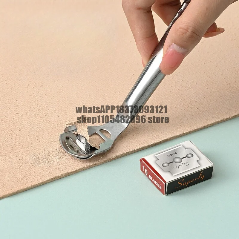 Thin knife, leather thinning edge remover DIY handmade leather, leather tools, leather knives, shovel knives