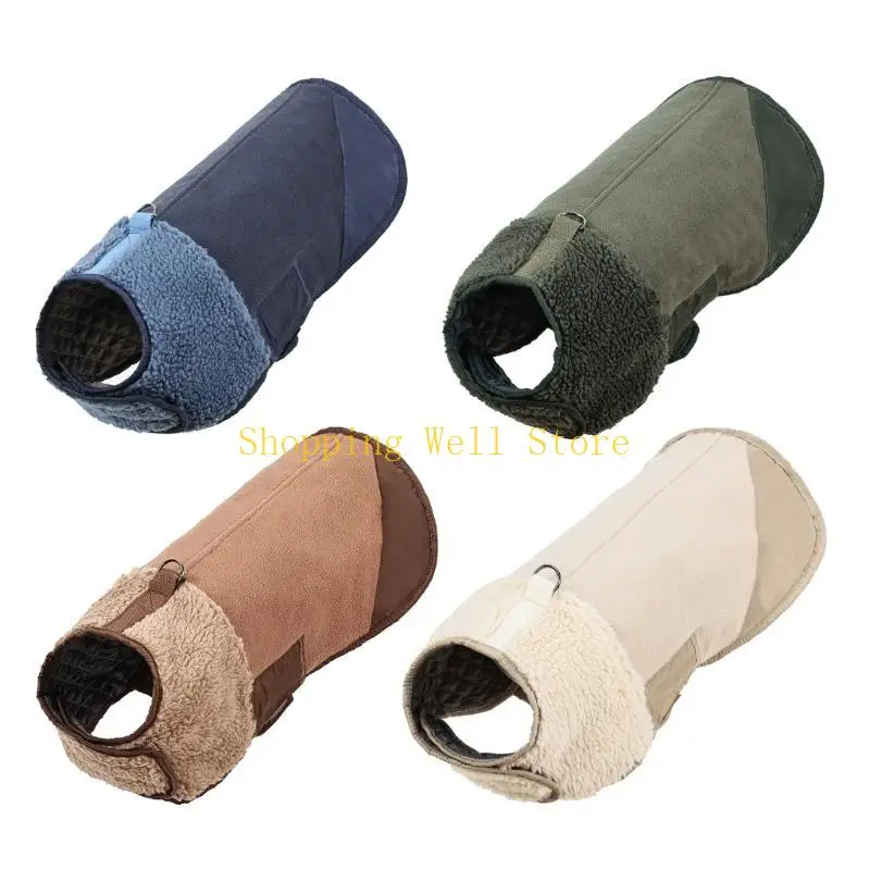 Imagen 6: Chaleco peludo perro kx4b para chaquetas para perros para acampar para caminar en invierno para mediano,