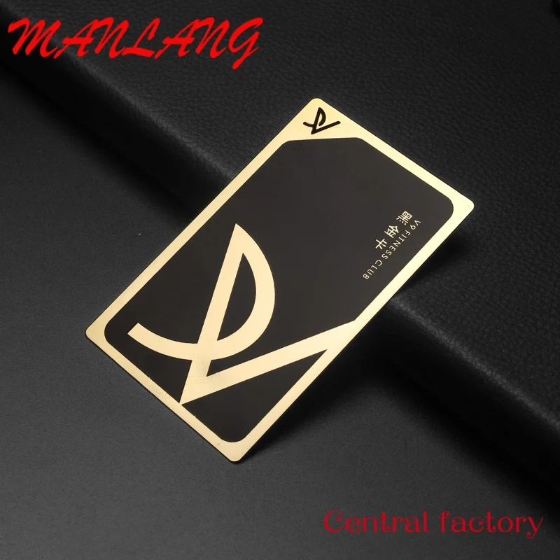 Custom  High-grade mirror card custom stainless steel metal cards for laser engraving