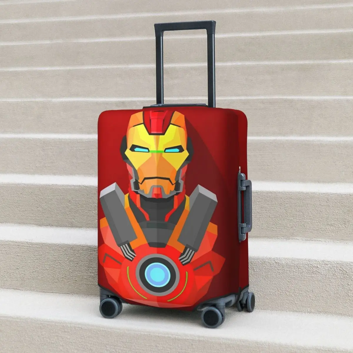 Iron Man Suitcase Cover Anime Manga Elastic Business Protection Luggage Supplies Vacation