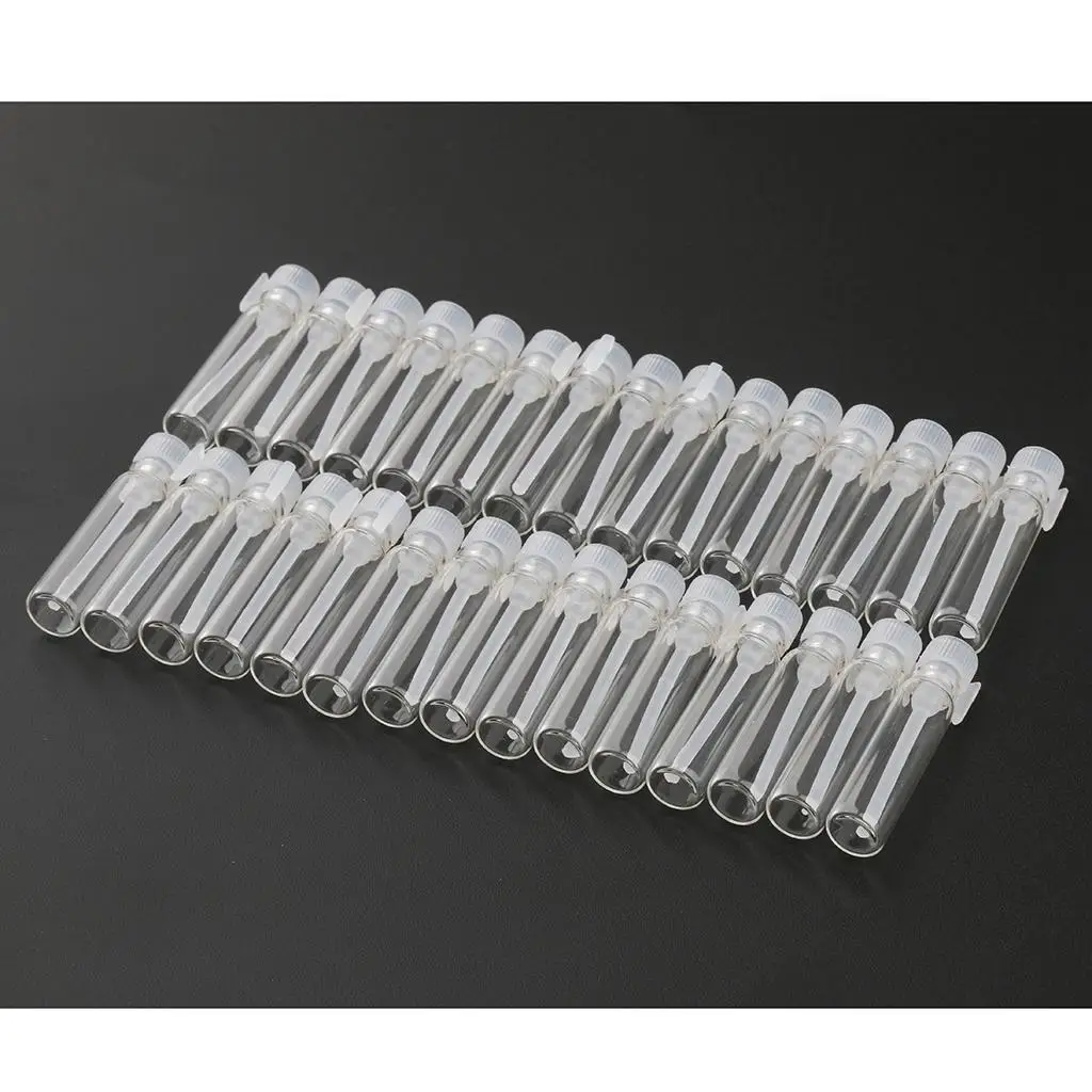 Travel 30 Refillable Premium Sample Vials Perfume Essential Oil Glass Bottle