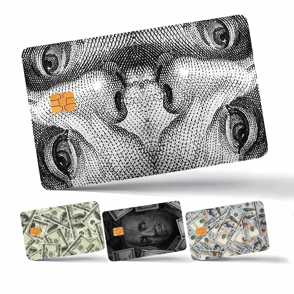 Money F-Franklin Bank Debit Decorative Protection Bus Subway Credit Card Stickers - view 3