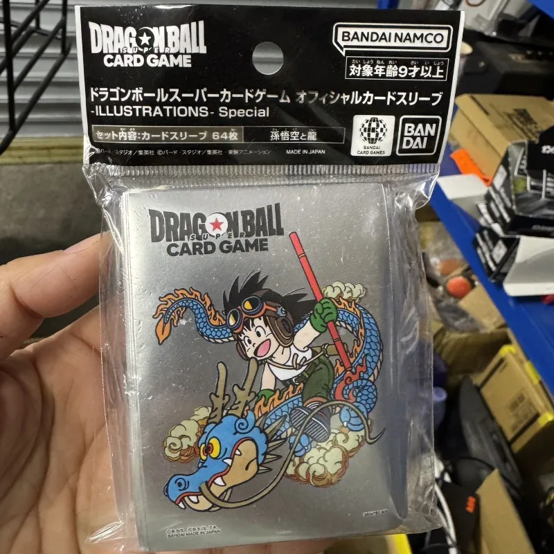 Dragon Ball ILLUSTRATIONS Comic Card Holder 64pcs/set Power Pole Son Goku Krillin Bulma Game Collection Card Protective Case Toy