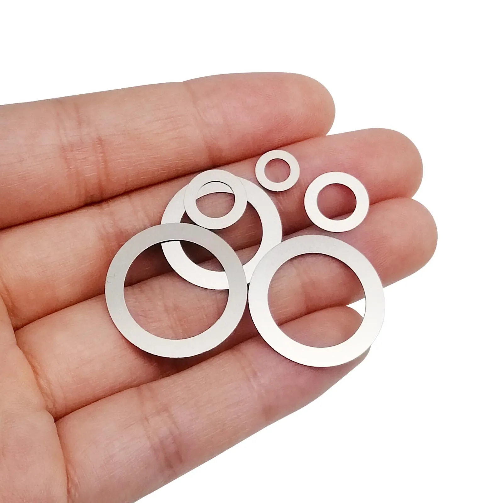 1 Set M3 to M20 0.1mm 0.2mm 0.3mm Ultrathin Flat Washer Adjusting Ultra Thin Shim Plain Gasket Kit Box 304 A2-70 Stainless Steel image 5