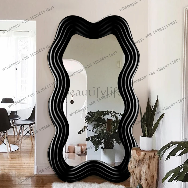Aesthetic Design Mirror French Dressing Full Body Art Abnormity Mirror Irregular Dressing Modern Spiegels Living Room Decoration