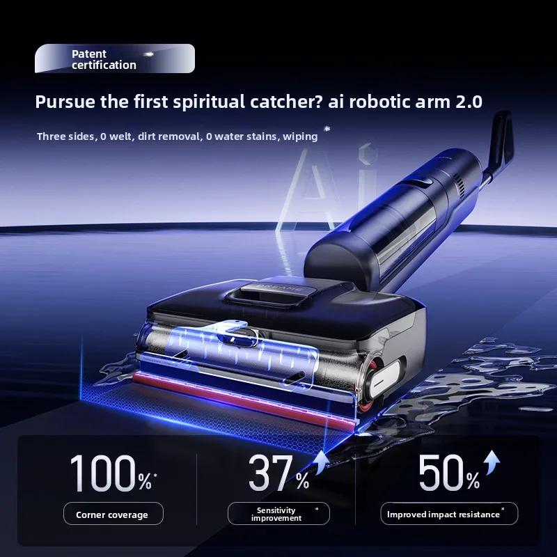 오리지널 드리미 바닥 세척기 T50Ultra 폼 바닥 세척 0 물 얼룩 0 엉킴 드래그 흡입 올인원 기계