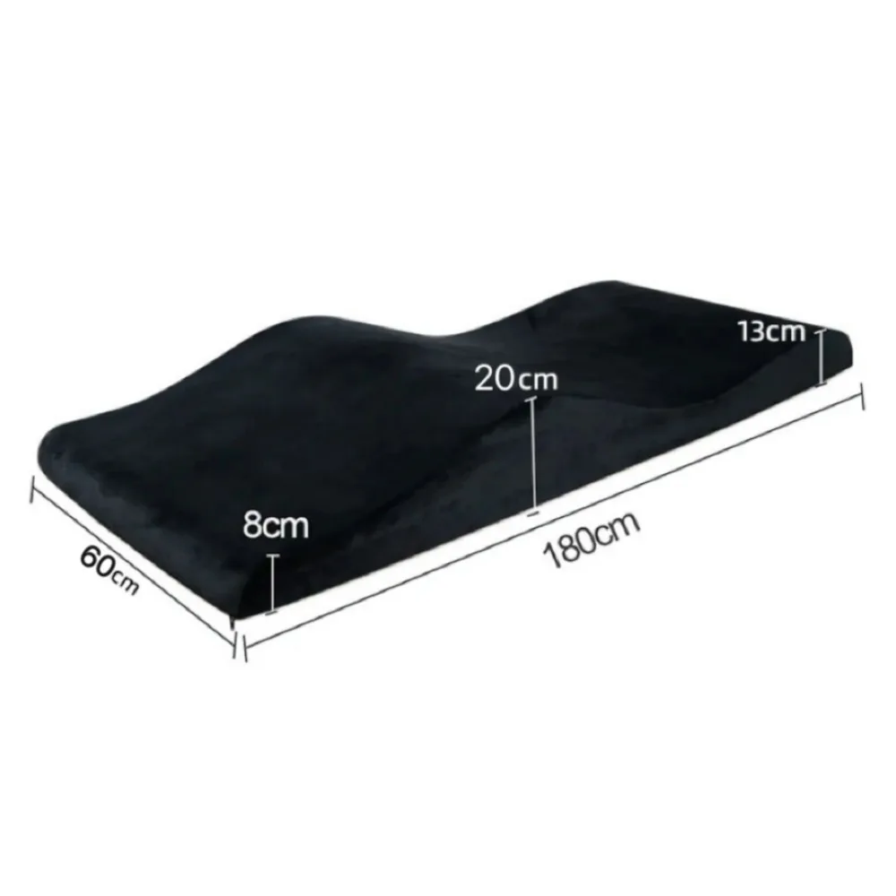 Soft Thick Foam Lash Bed Topper Curved Design Beauty Salon Mattress Cushion for Lash Extension Massage Spa Tattoo Treatment Bed
