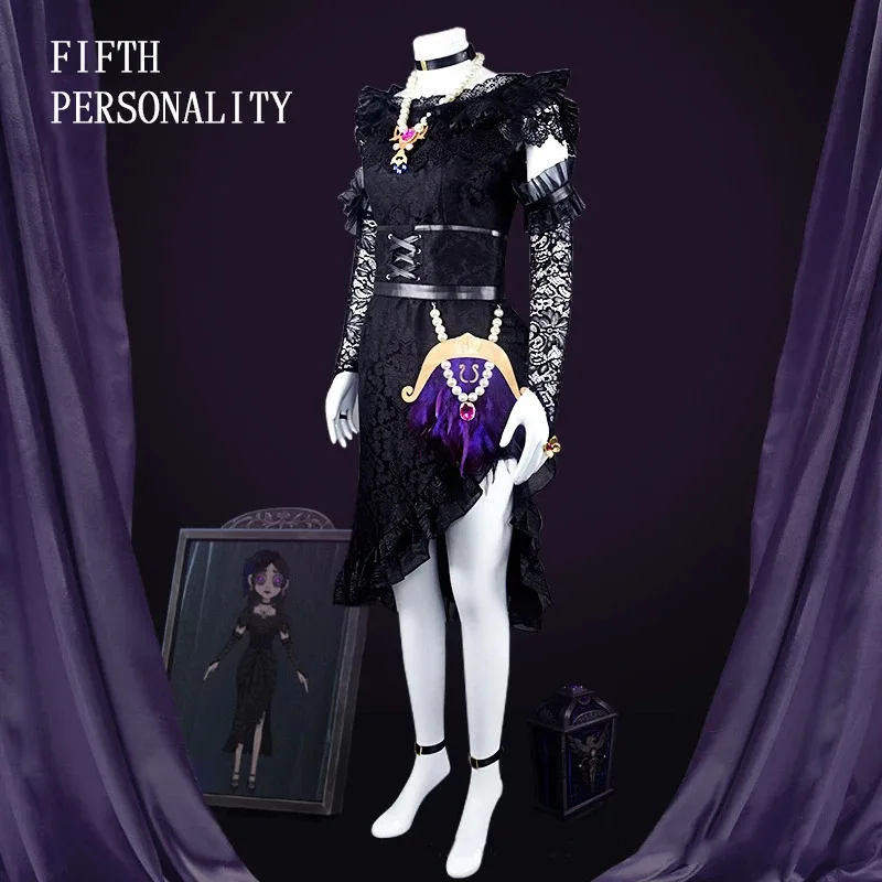 

CyGame аниме комикс Identity V костюмы для косплея Survivor Toy Merchant Anne Lester скрытая кожа косплей костюм униформа платья