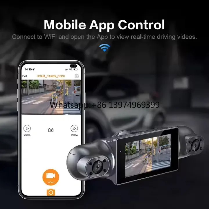 4 Channel 1080P FHD Dashcam Wide Angle 3.0