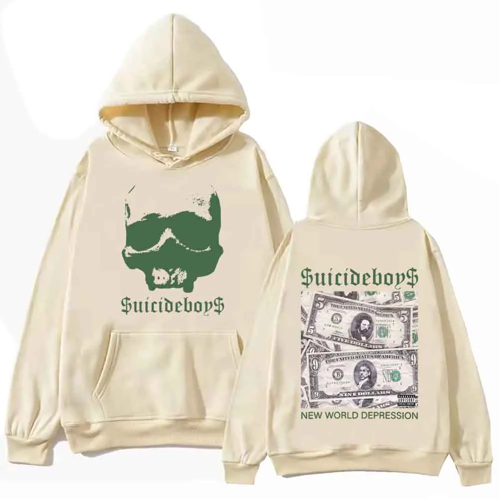 Suicideboys Hoodie depresi Dunia Baru Pullover atasan Hip Hop Harajuku hadiah penggemar