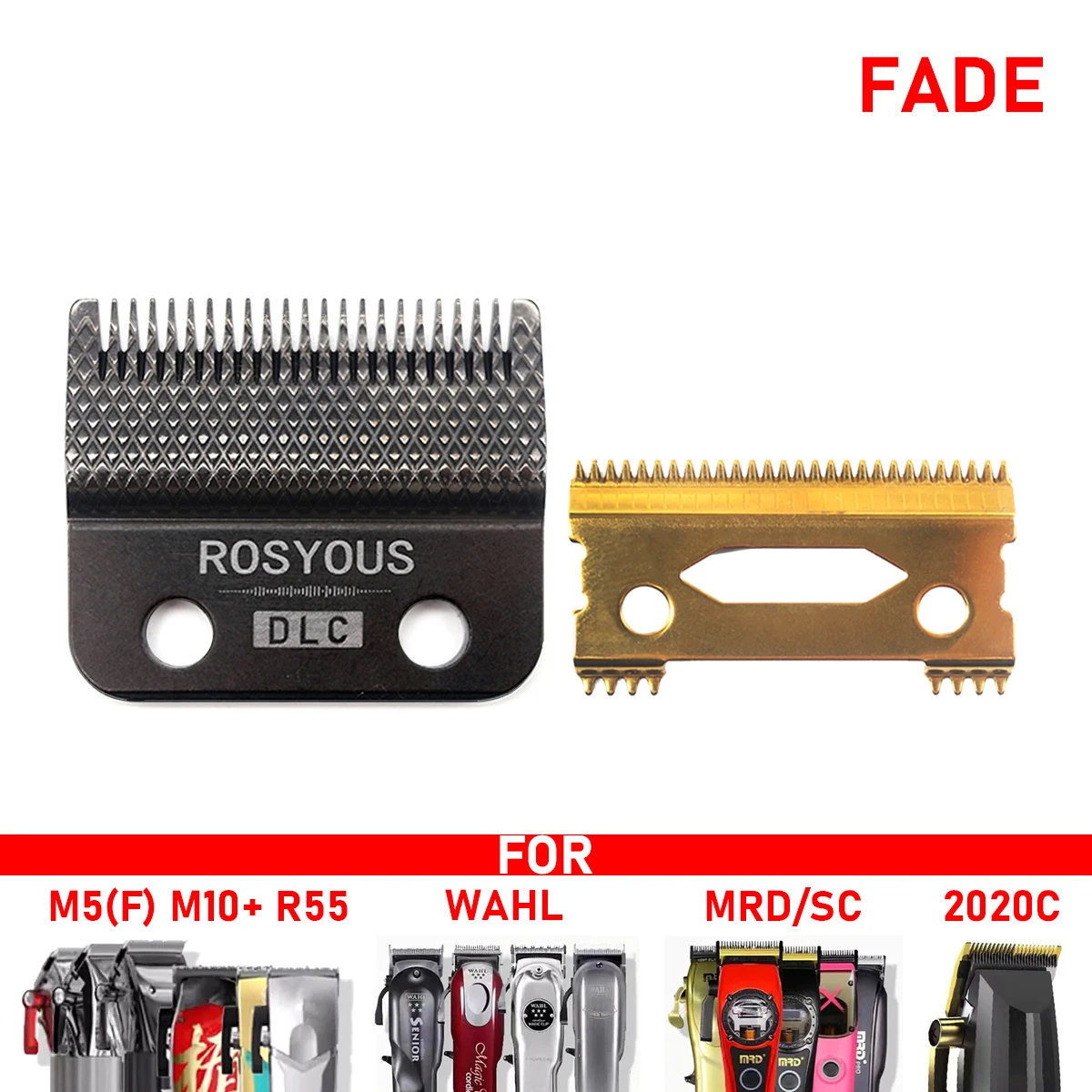 Replacement DLC Blade Professional Hair Clipper Accessories Ultra Thin Blade Trimmer for Madeshow/WAHL/MRD/Gamma/SC/JRL