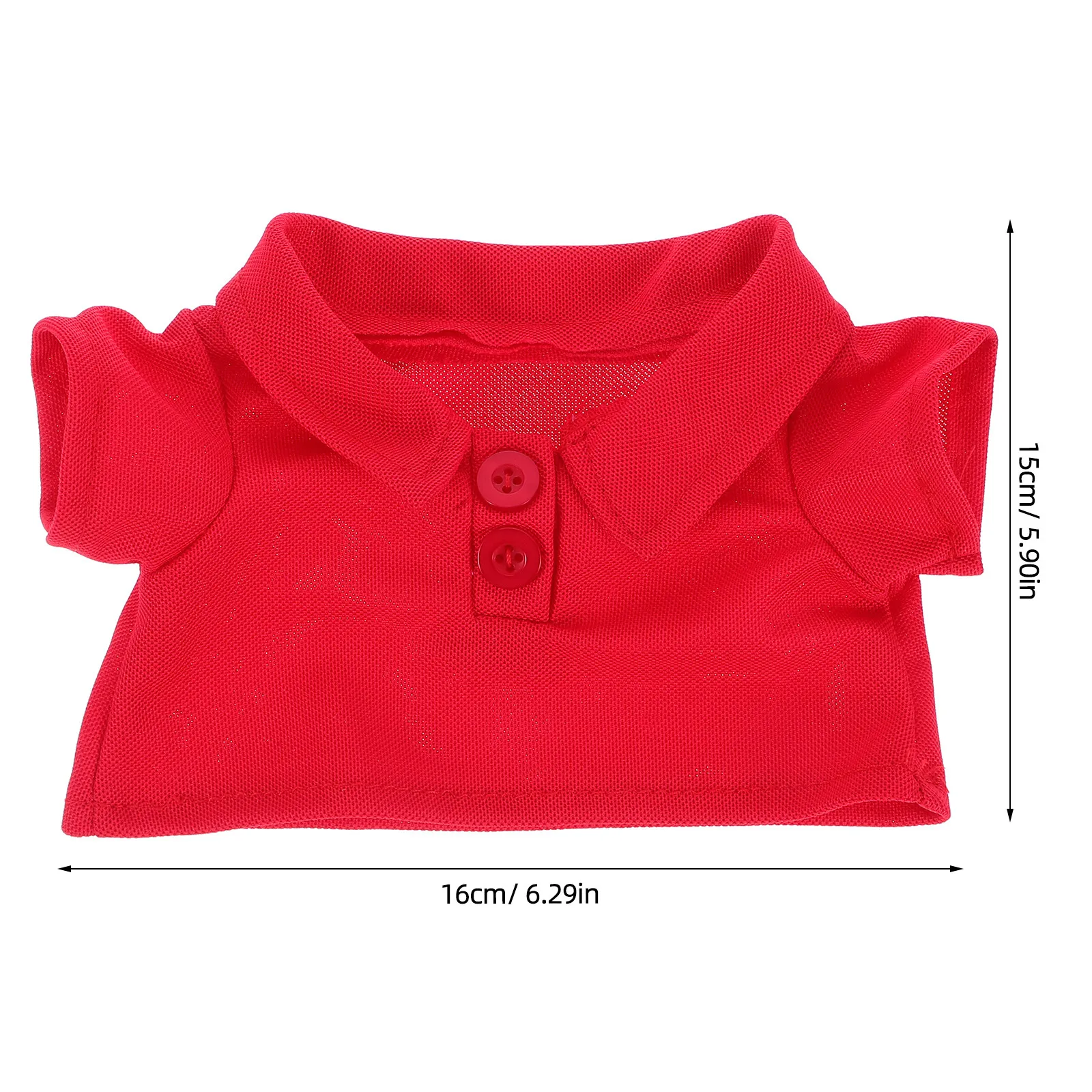 30Cm Cute Bear Shirt Clothes Soft Comfortable for Stuffed Animals Replacement Outfit Play Clothes Bears Shirt Bear Costume Adult