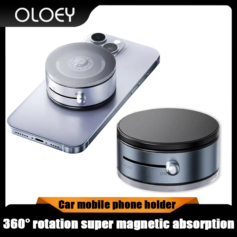

360° rotating vacuum magnetic suction phone suction cup holder, dual-use for car and home, suction and take for multi-scene use
