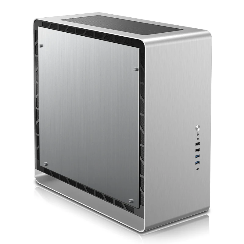 UMX6 Aluminum ATX Full Tower Case, Double-Sided Tempered Glass & Type-C, Supports E-ATX & 360mm AIO
