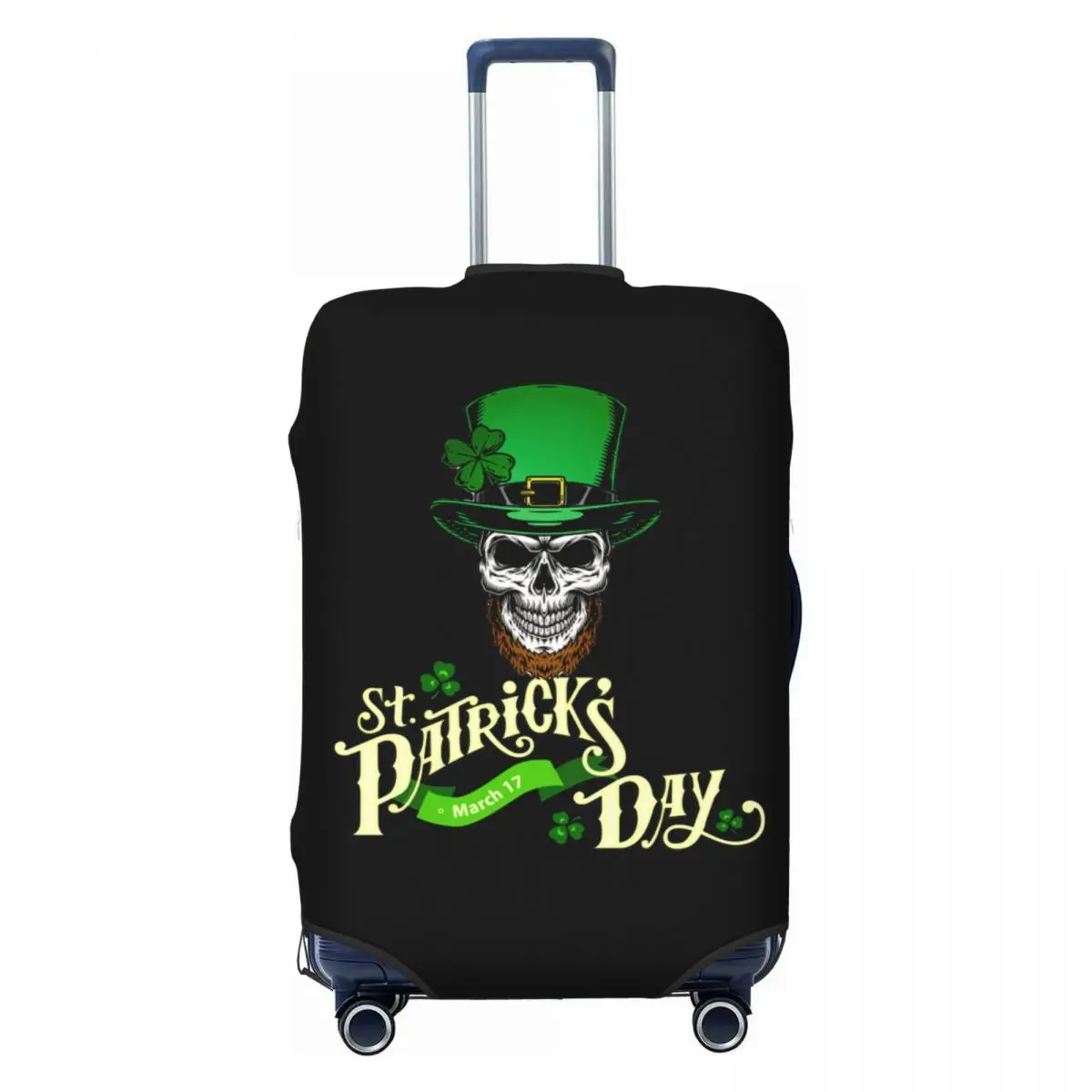 

Забавные чехлы для чемоданов ко Дню Святого Патрика, моющиеся защитные чехлы для дорожных чемоданов