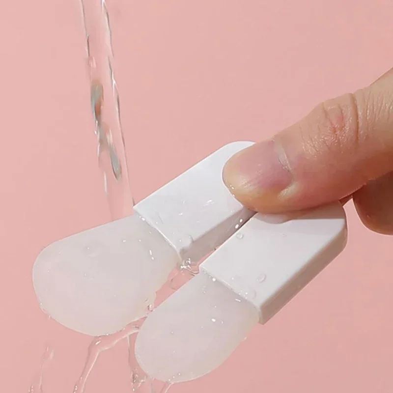 3 pçs silicone máscara facial escova rosto & creme para os olhos lama máscara aplicador raspador rosto limpar escovas viagem portátil ferramentas de cuidados com a pele