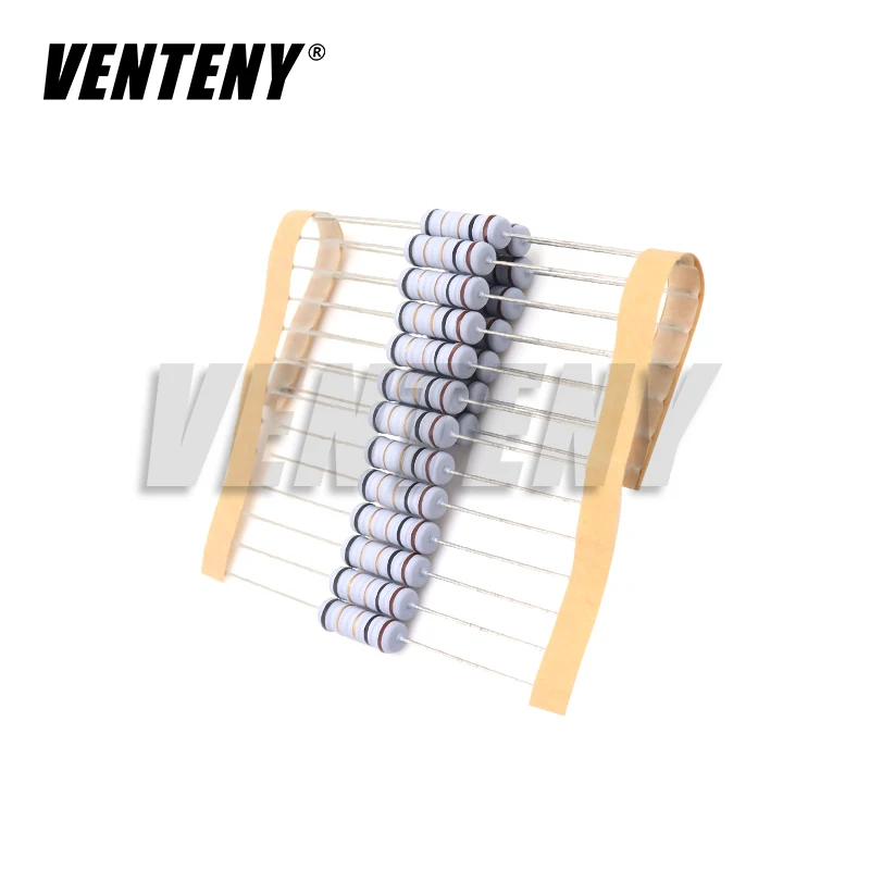 20szt 2W 5% Rezystor drutowy Bezpiecznik Opór uzwojenia 0,1R 0,05 0,1 0,22 0,33 0,47 0,5 1 2,2 3 4,7 5,1 6,8 10 22 47 51 100 ohm