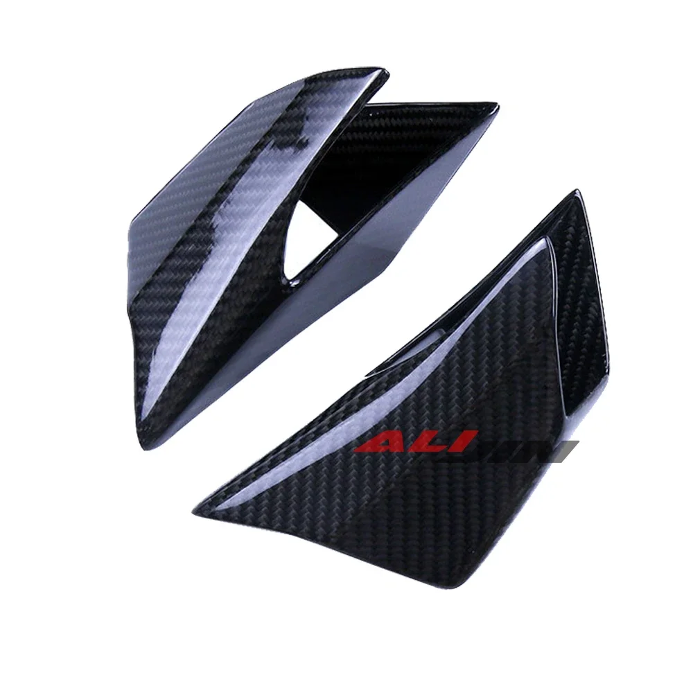 100% Real Dry Carbon Fiber Fairing Fit Honda CBR650R 2019-2023 Motorcycle Winglets Cover Air Deflector Fixed Side Wing Fairing
