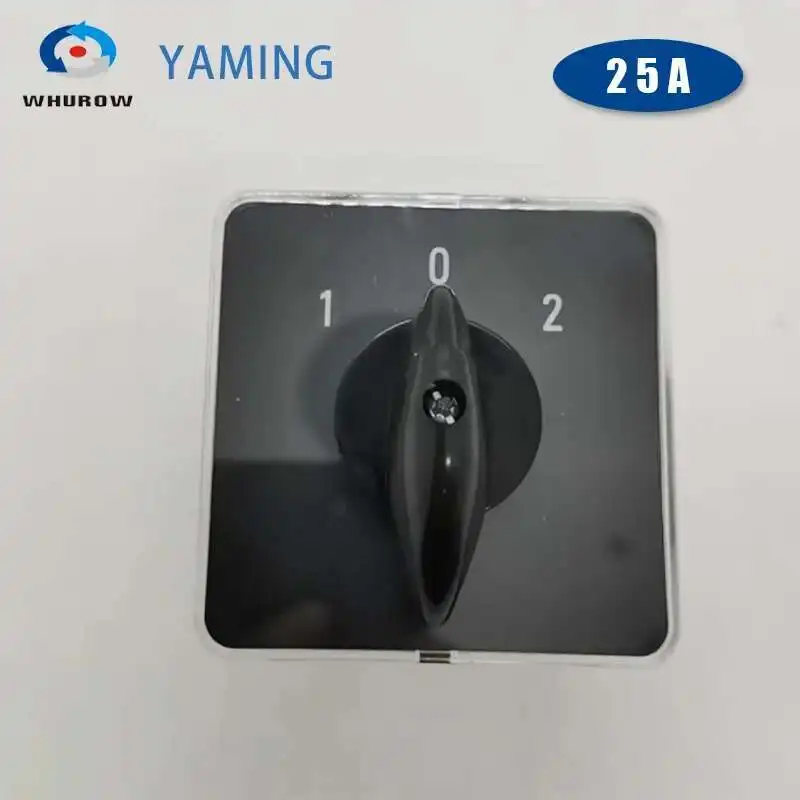 YMZ12-25A تغيير التبديل المعزل الفضة الاتصال التحكم في الطاقة Interuptor مقبض دوار ON-OFF-ON مواقف متعددة LW31 #5