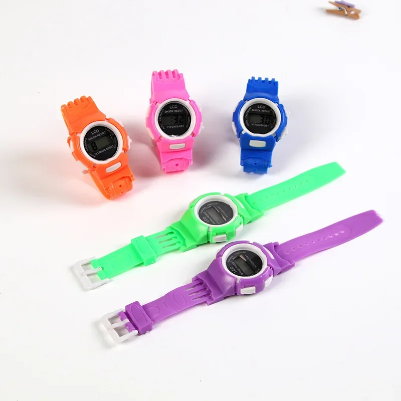 Fashion Children's Jelly Color Watch Cartoon Plastic Children's Watches Electronic Watch Student Gift Student Watch