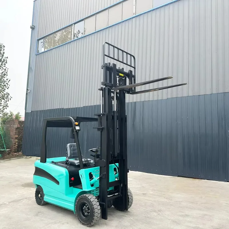 Customized Compact 2.5 Ton Lithium-Ion Battery Pneumatic Tire Electric Forklift Truck Two-Stage Mast 3-9m Lifting Height