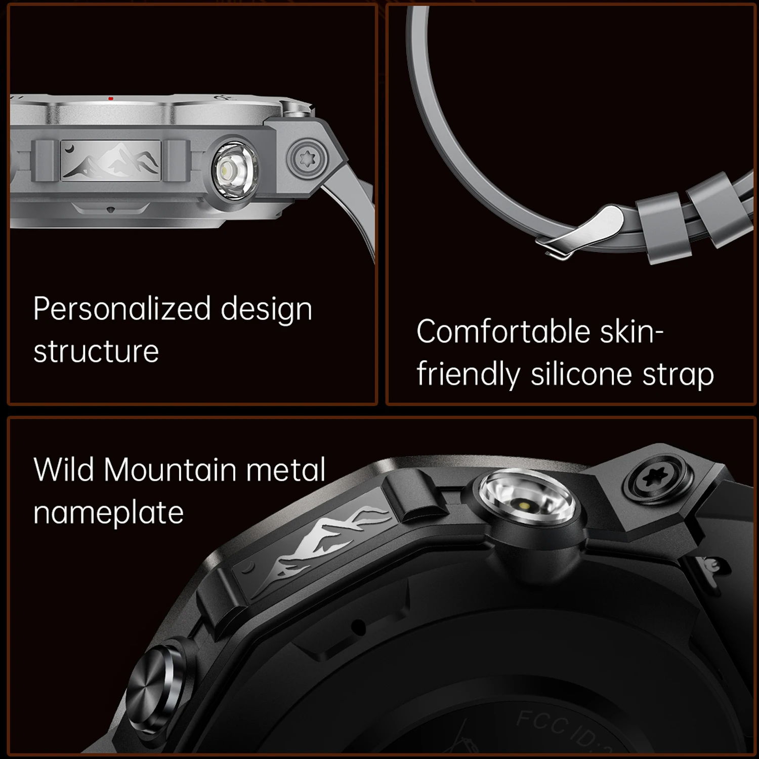 Nuevo con linterna/UV Ultra Original Premium SmartWatch HD AMOLED pantalla GPS incorporado BT llamada 5ATM pulsera inteligente impermeable