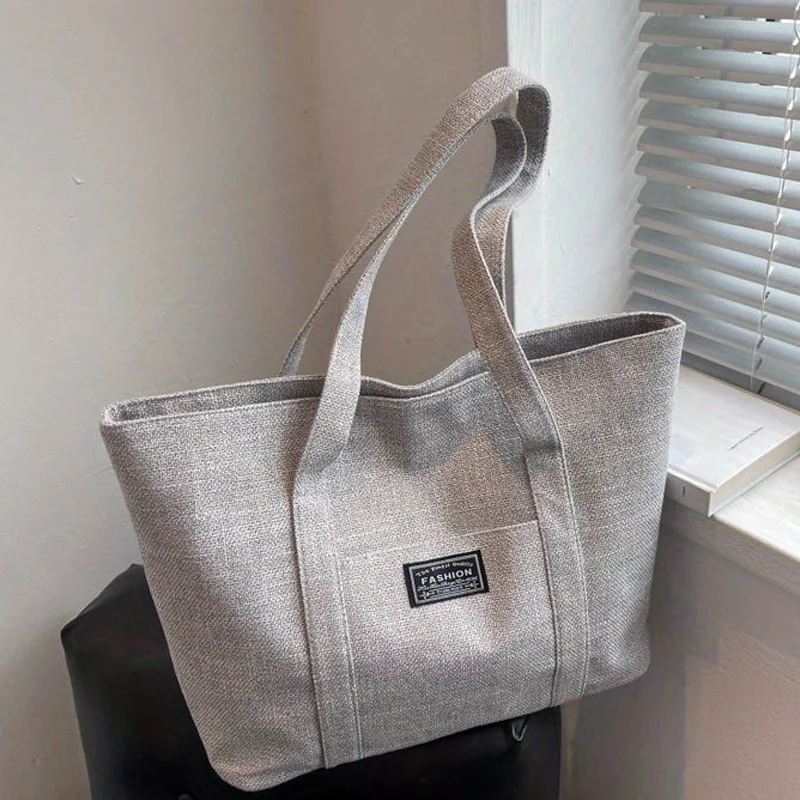 

Minimalism Women's Shoulder Bags Large Capacity Casual Tote Bag Multiple Pockets Daily Commuting Handbag Shopping
