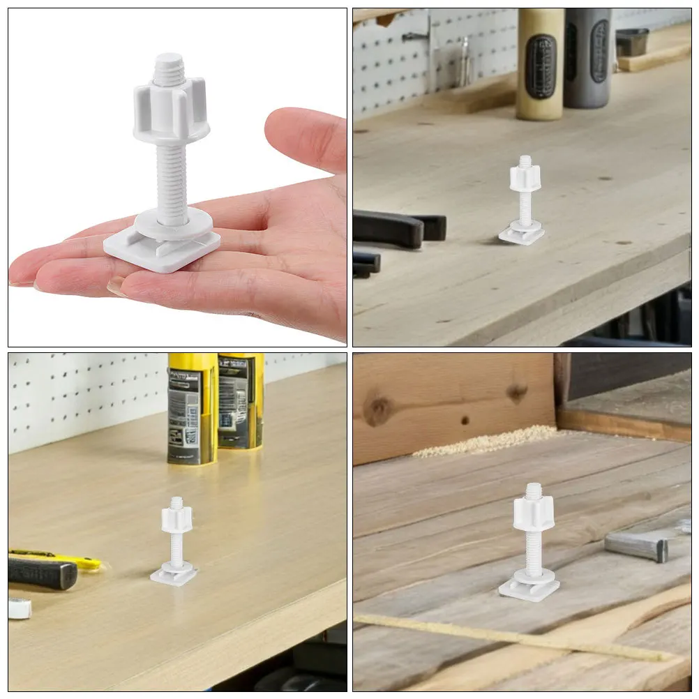 

2Pcs Toilet Seat Fixing Screws Universal Heavy Duty Plastic Bolts Replacement Toilet Seat Hinges Mounting Hardware Stable