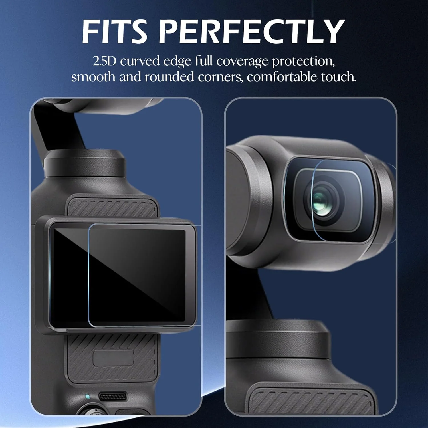 Tempered Glass Film for DJI OSMO Pocket 3 & 4 Screen Protector 9H Hardness Camera Lens Protector for DJI Pocket 3 Accessories image 3