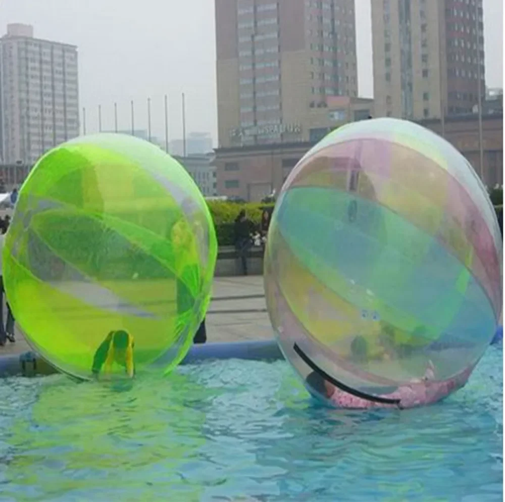 Wear-resistant Water Toys Dance Ball 1.3-3m PVC Inflatable Water Walking Ball with Zipper for Swimming Pool Outdoor